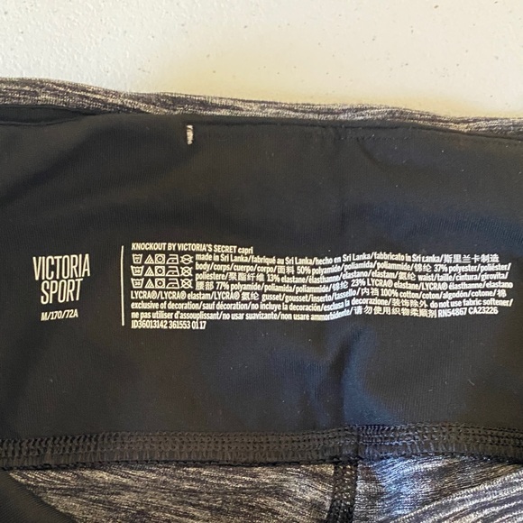 Victoria Sport Secret Heathered Leggings Knockout Capris NWT Sz Med - Picture 4 of 10